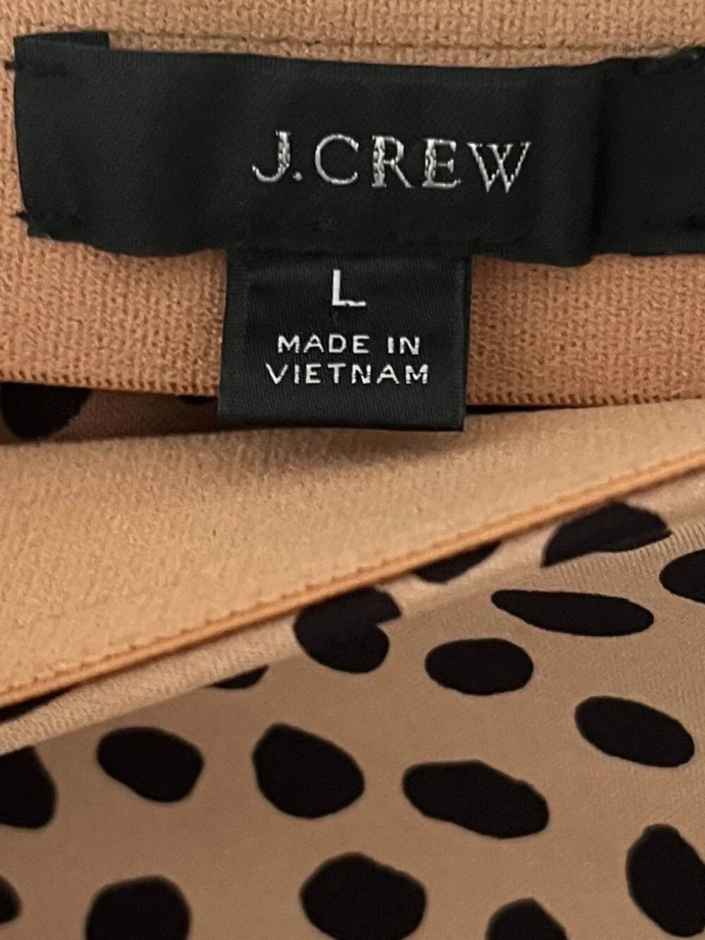 J.Crew Wild Cheetah Pull-On Slip Skirt Size Large